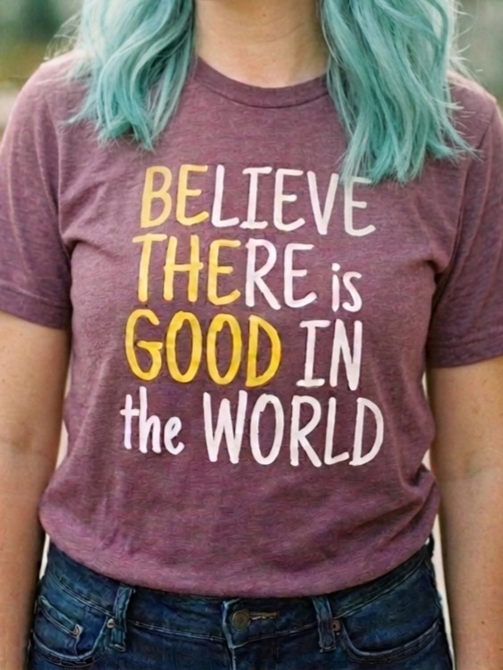 NWT Believe There Is Good In The World Graphic Tee